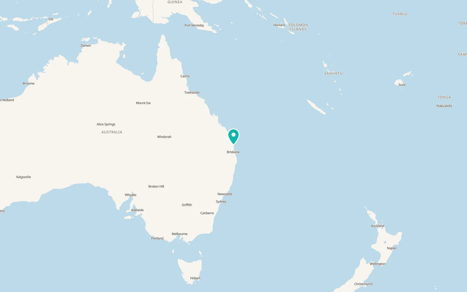 Map of Sunshine Coast