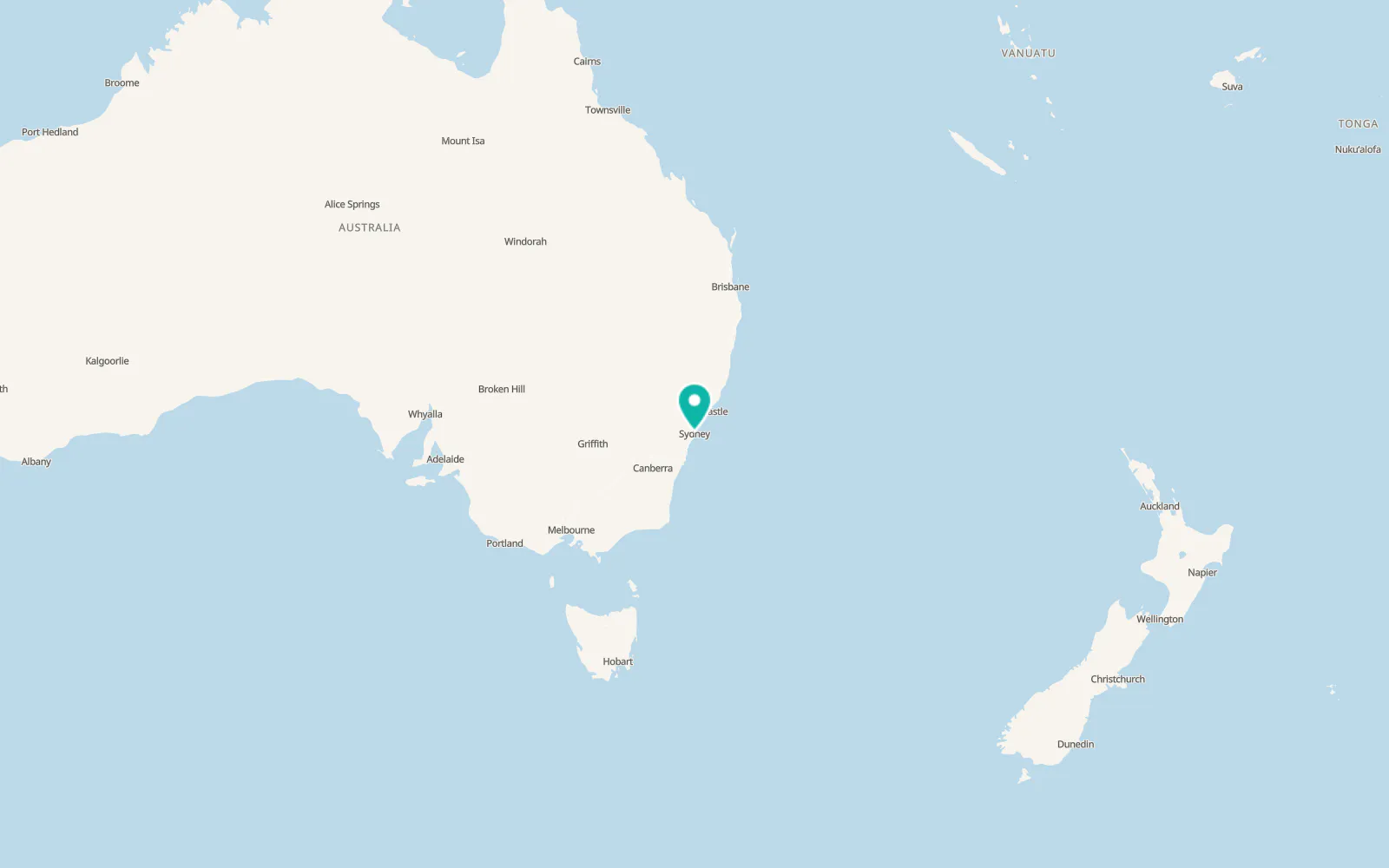 Map of Sydney