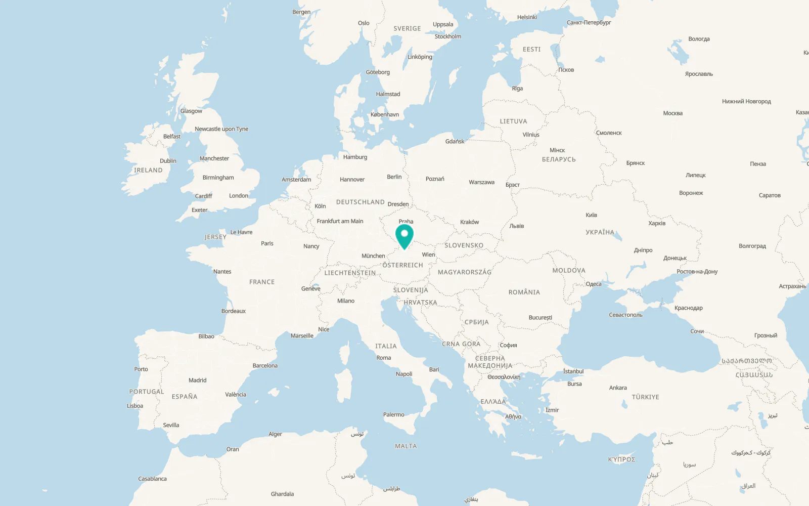 Map of Linz