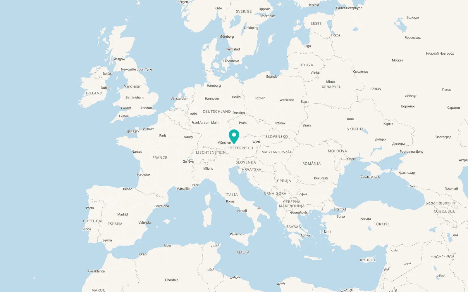 Map of Salzburg