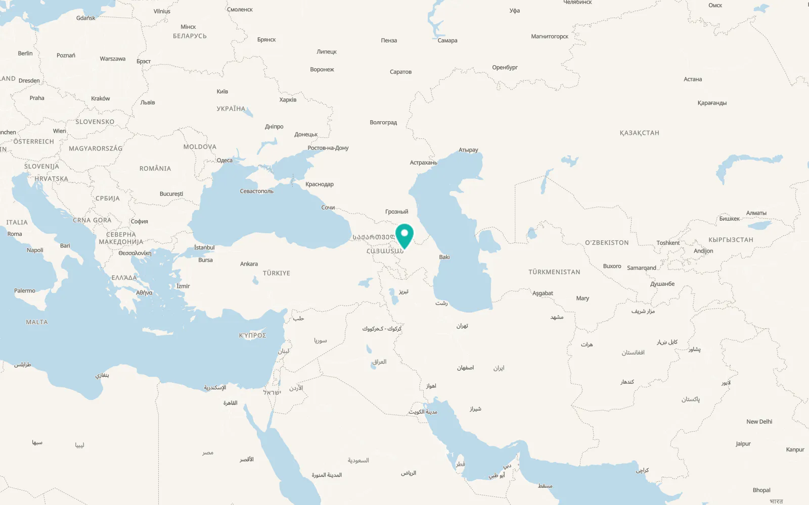 Map of Ganja