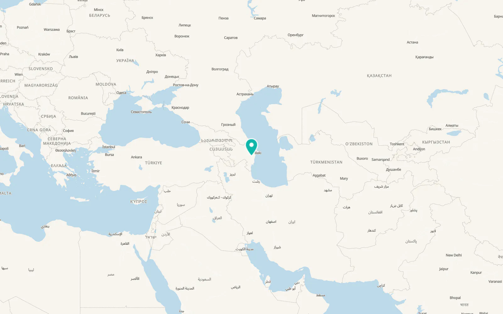 Map of Şirvan
