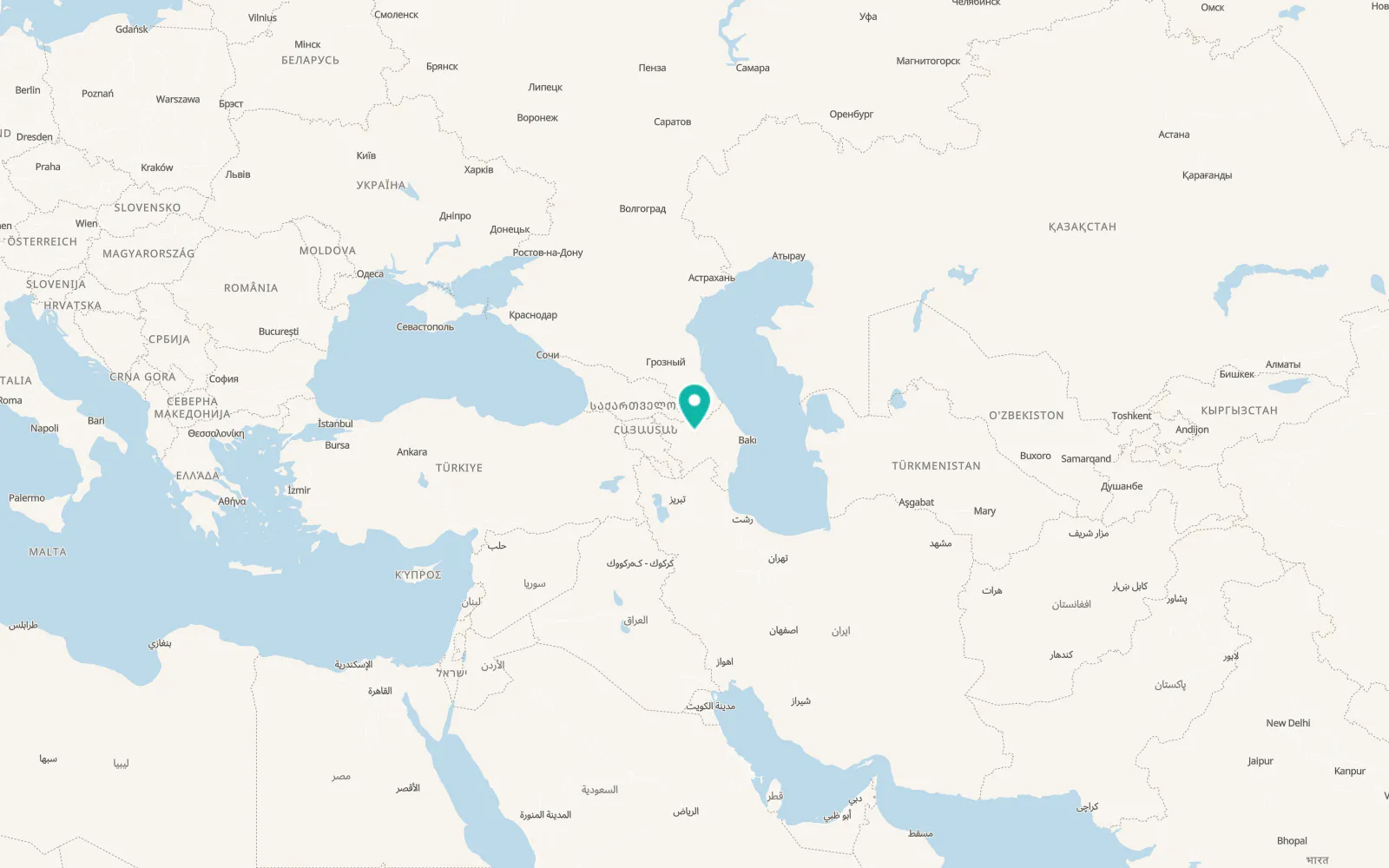 Map of Yevlakh