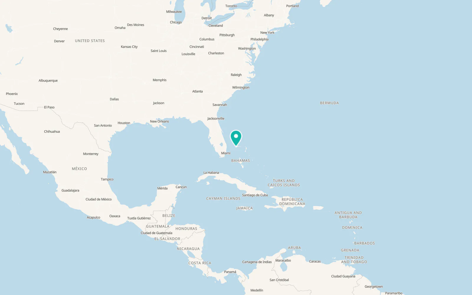 Map of Lucaya