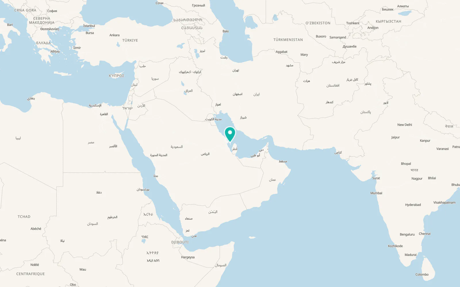 Map of Dār Kulayb