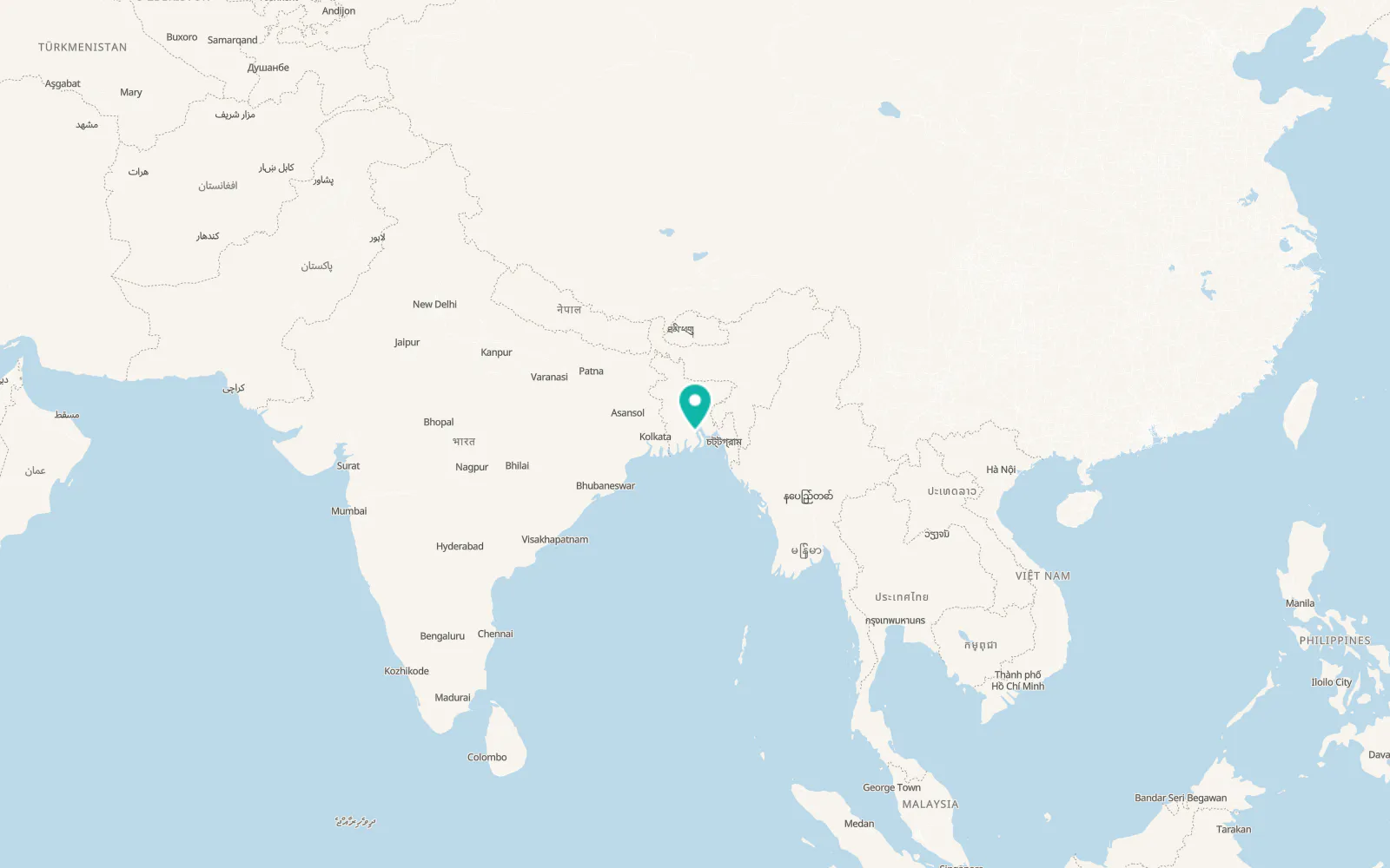Map of Barishal