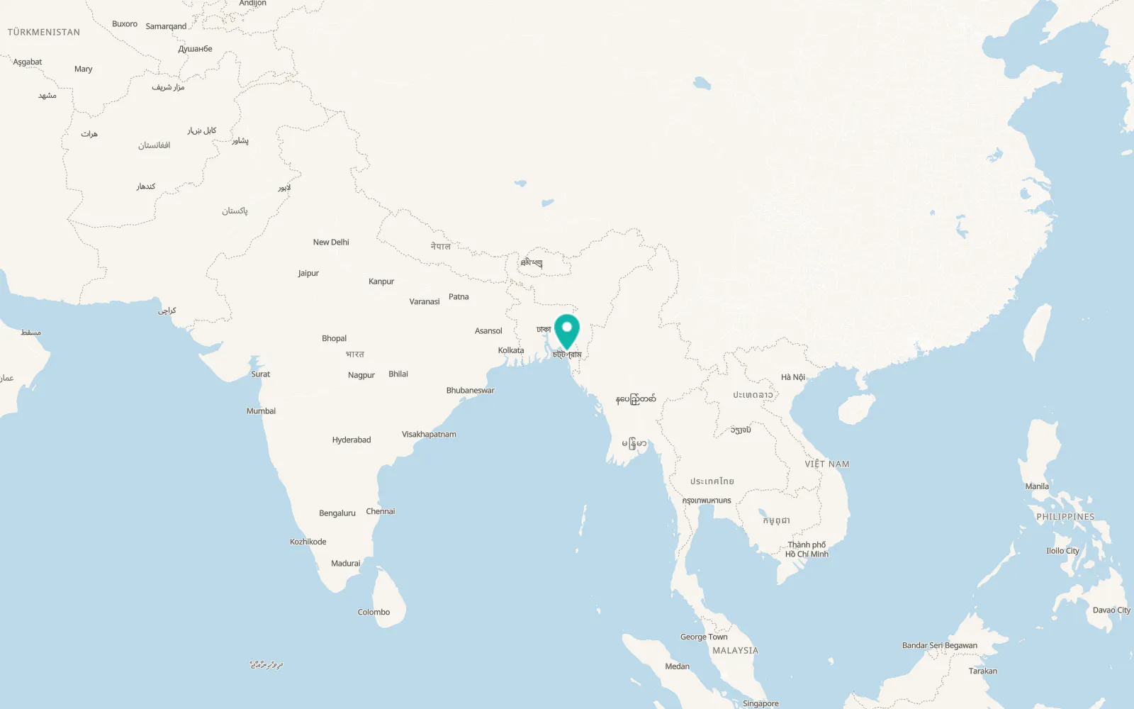 Map of Chattogram