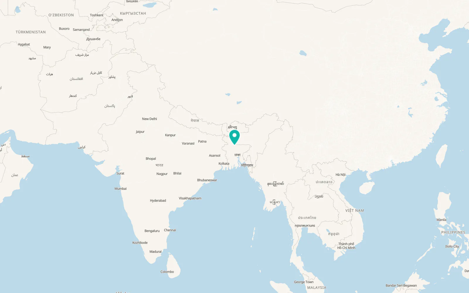 Map of Jamālpur