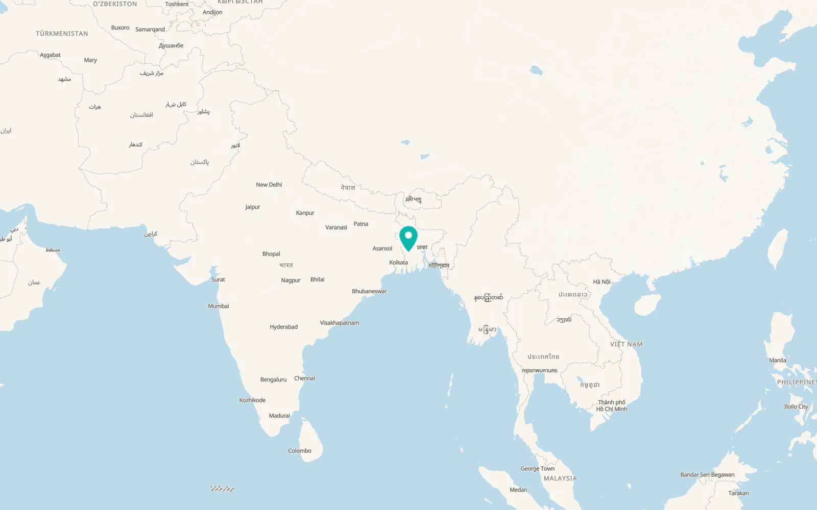 Map of Jessore