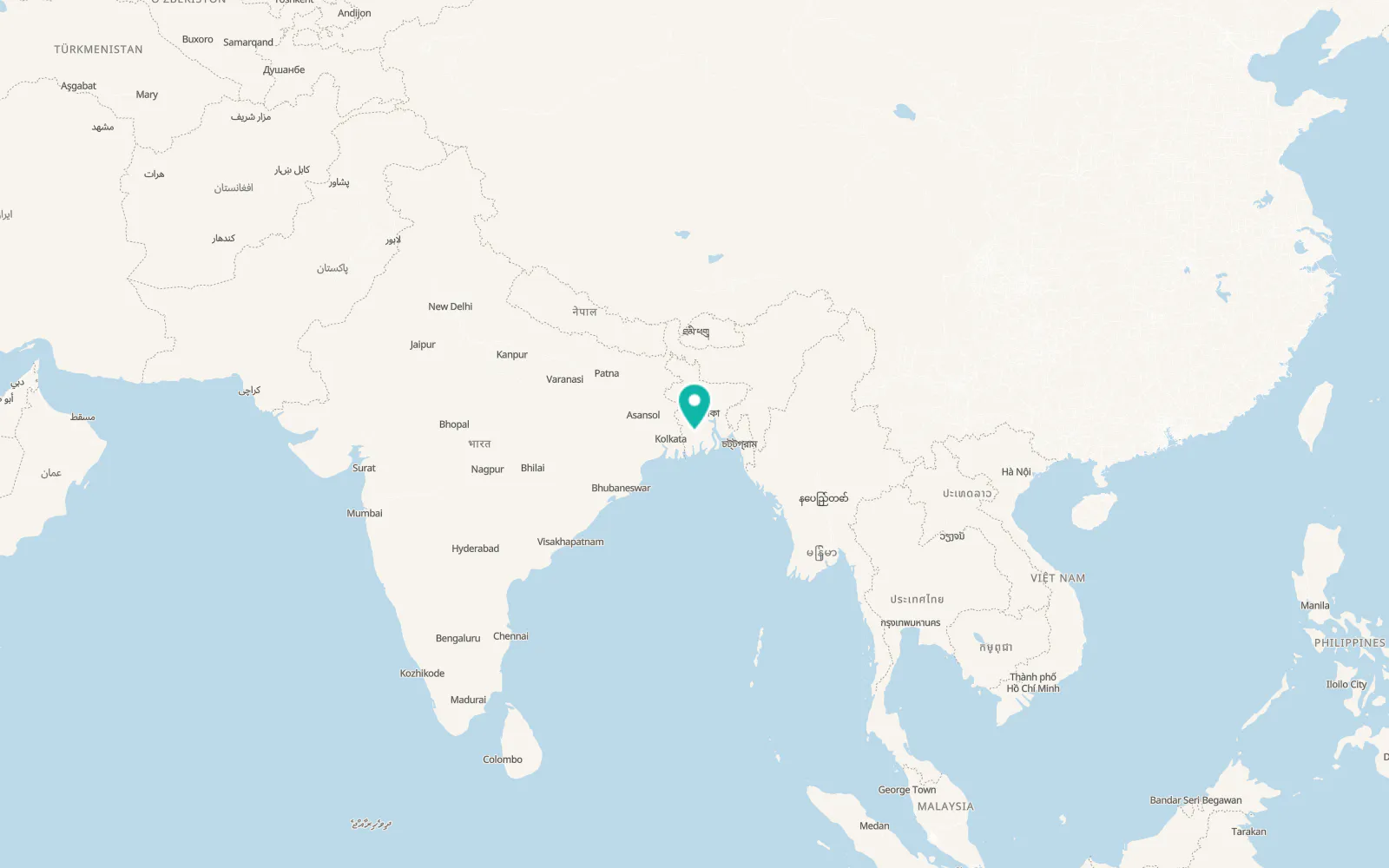 Map of Khulna