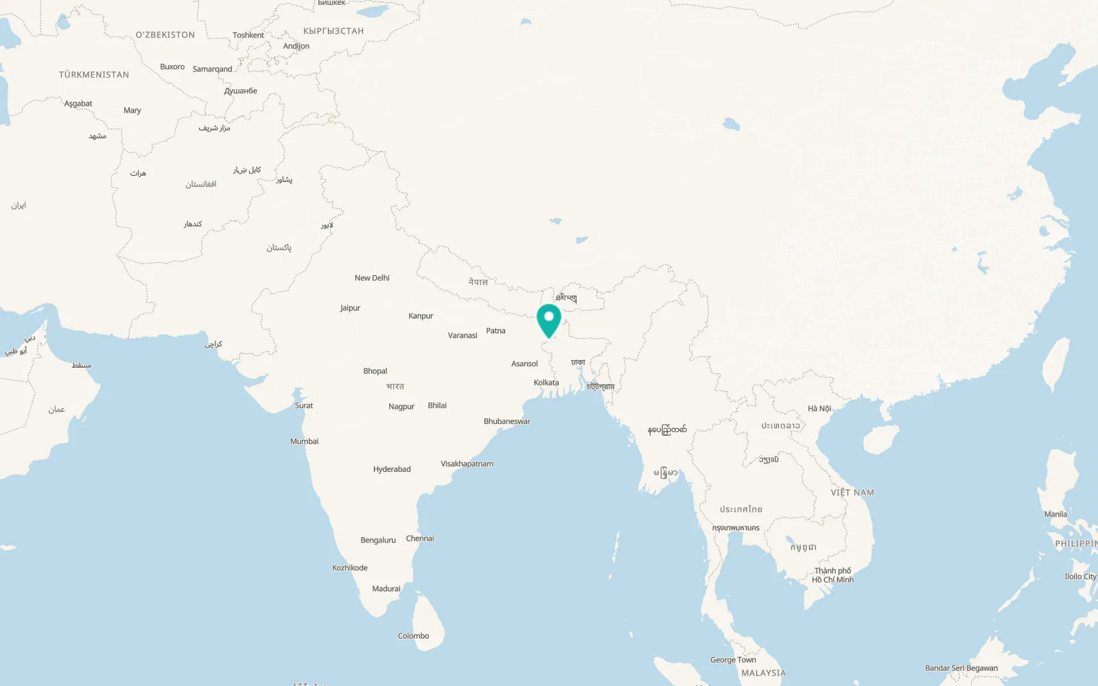 Map of Mohammadpur