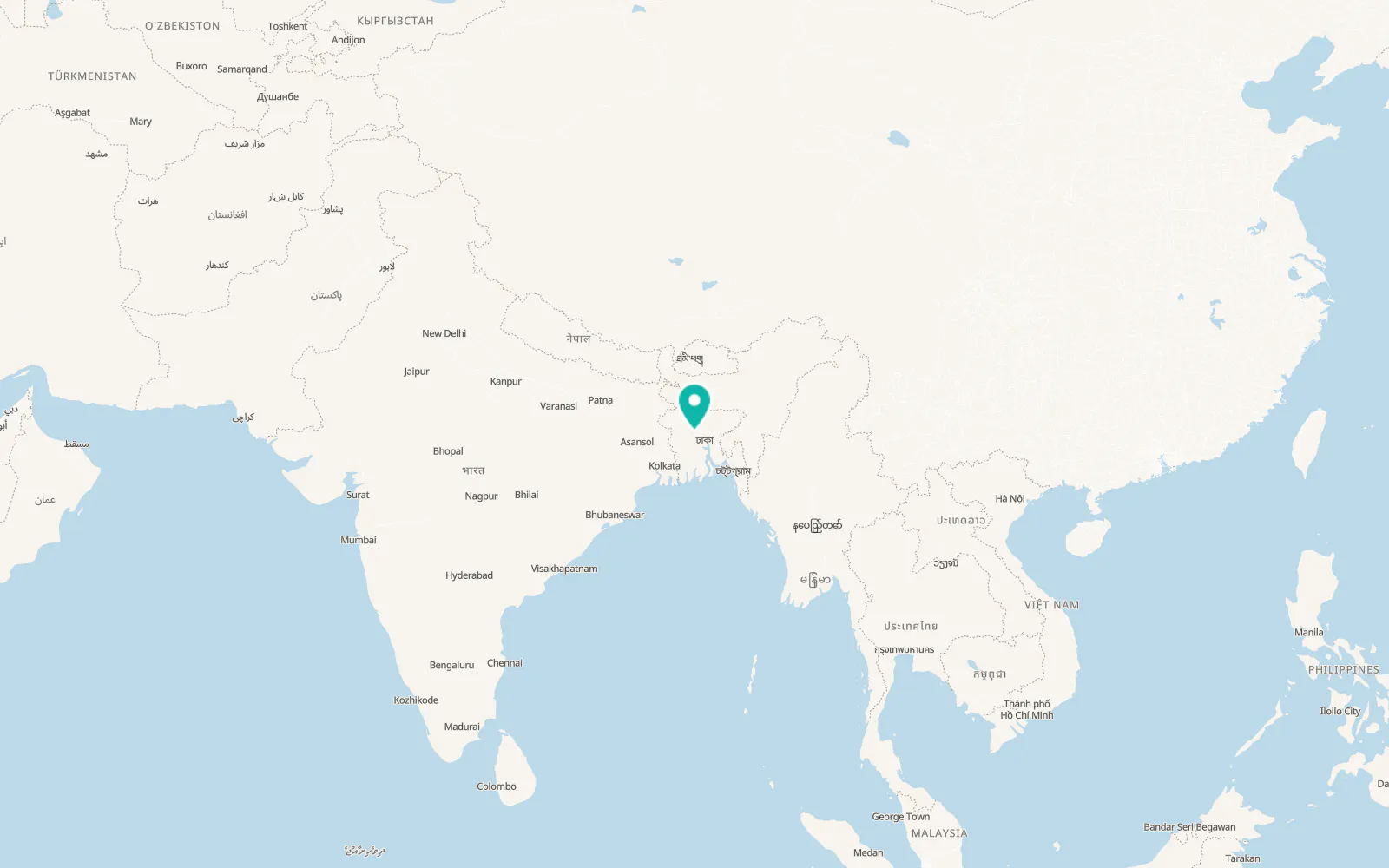 Map of Nāgarpur