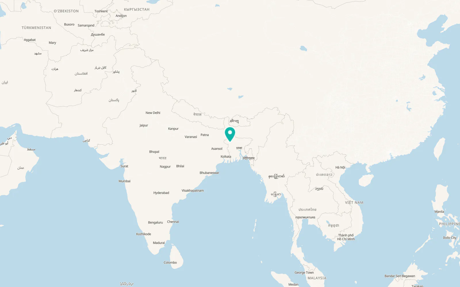 Map of Natore