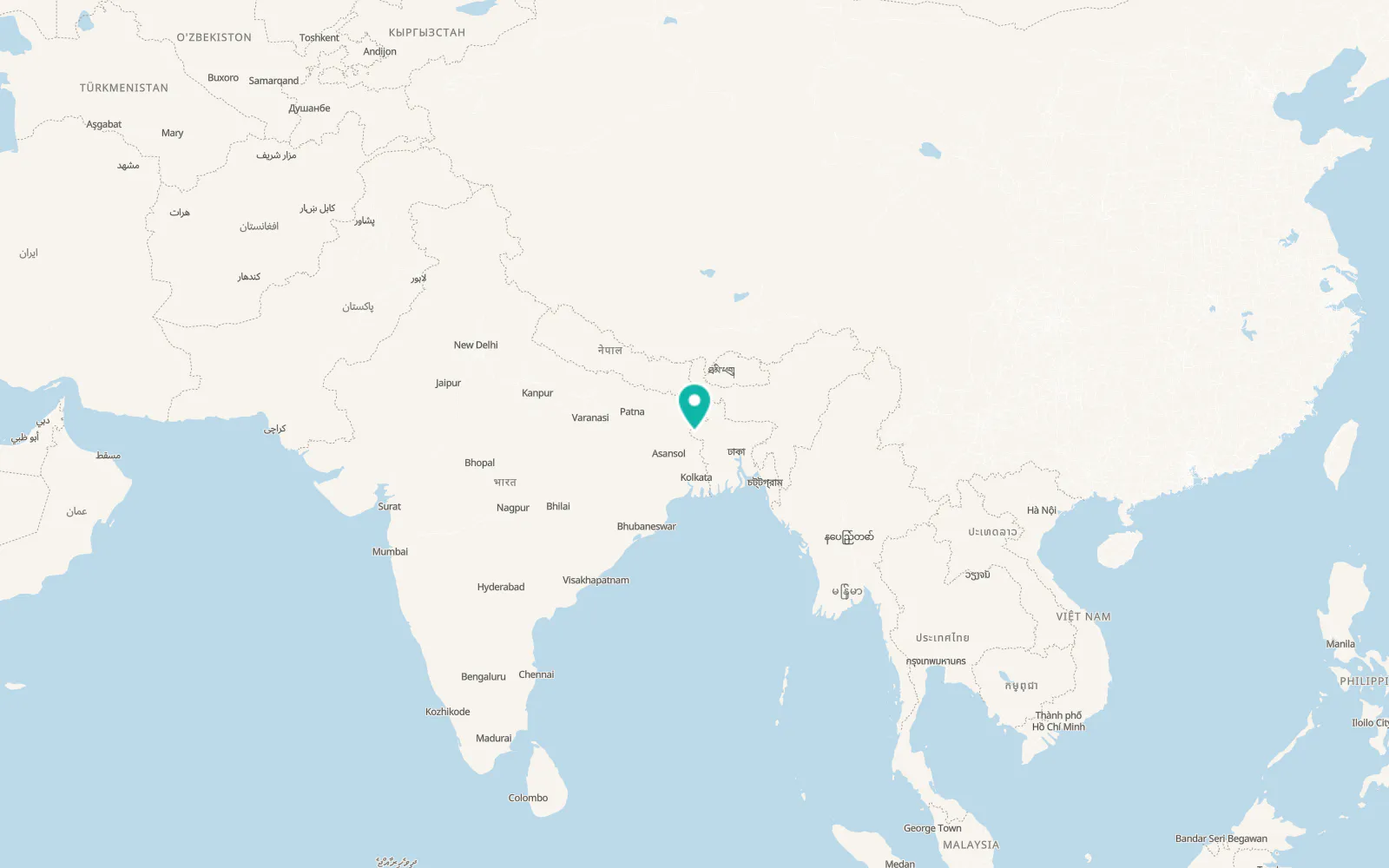Map of Nawābganj