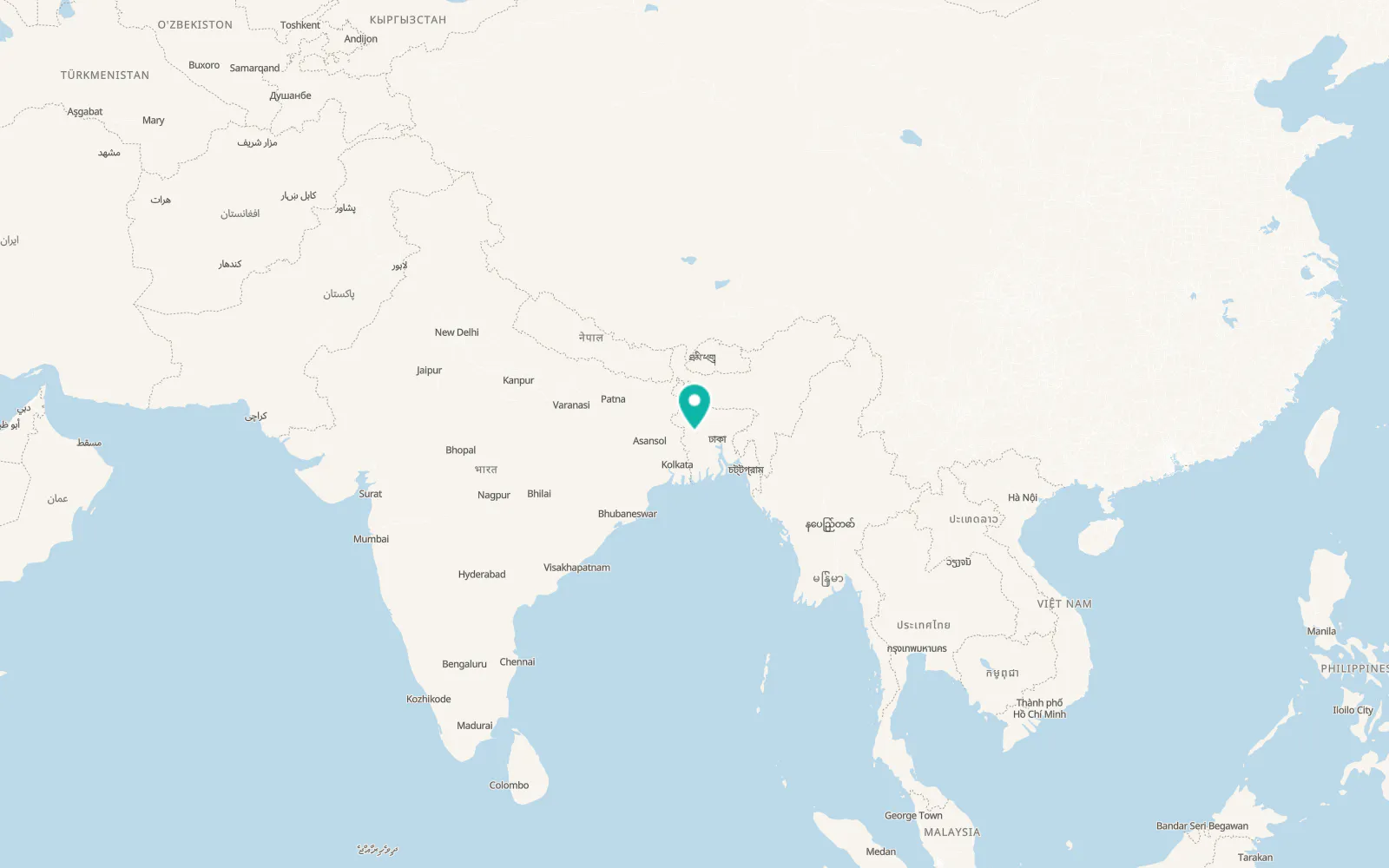 Map of Pābna