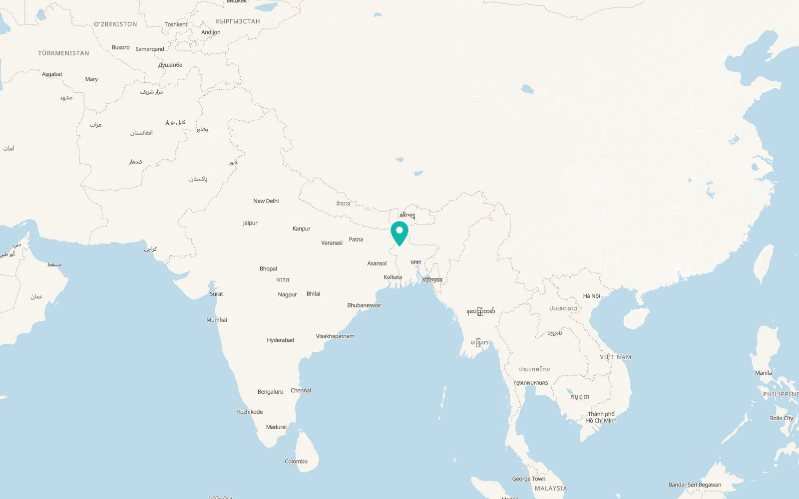 Map of Pār Naogaon