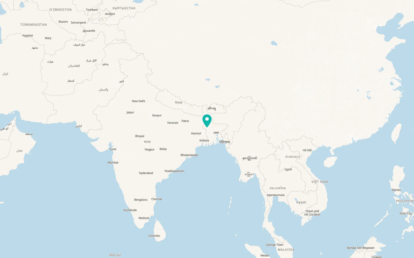 Map of Puthia