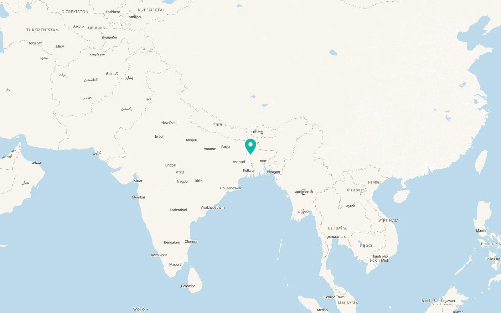 Map of Rajshahi