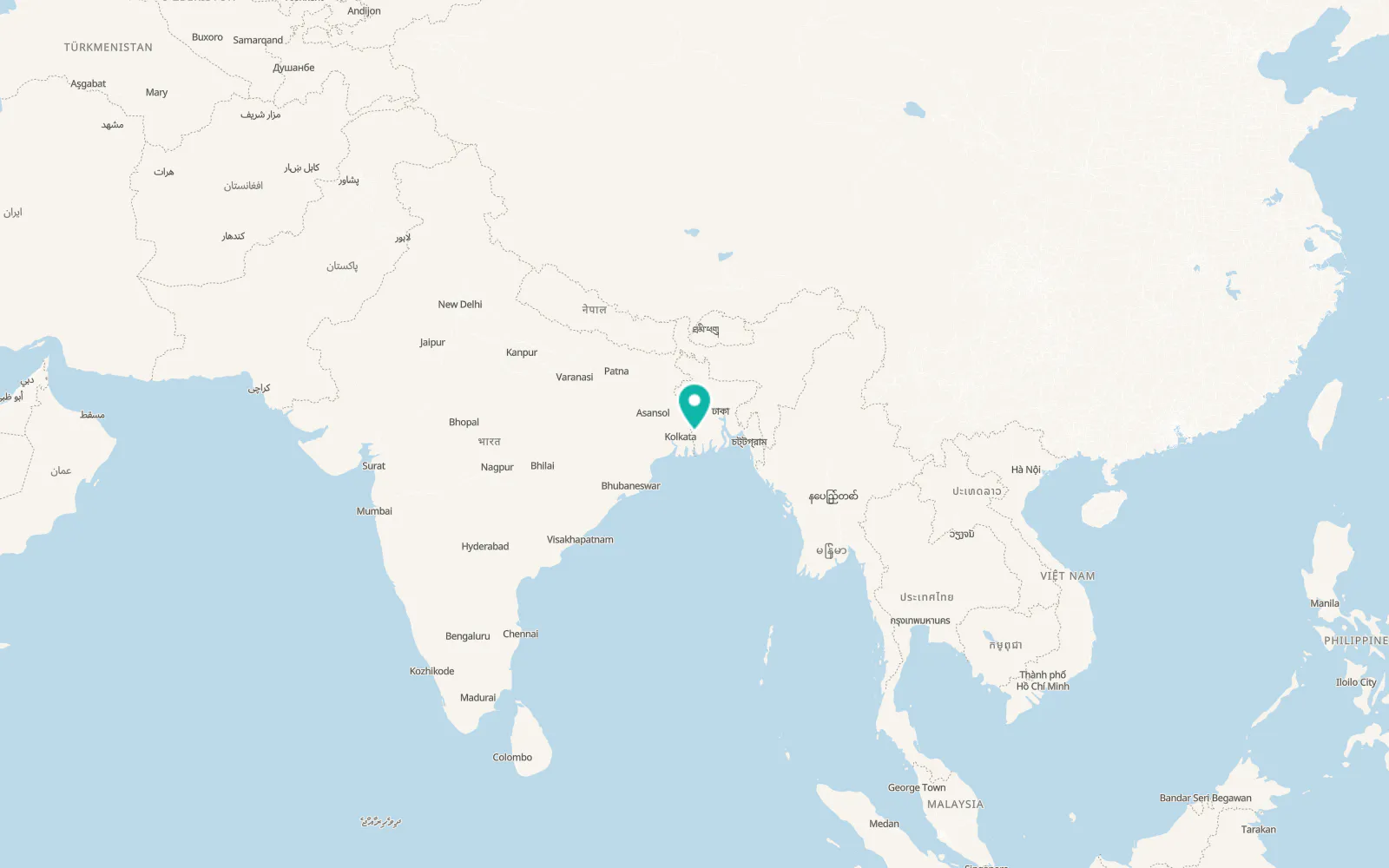 Map of Sātkhira