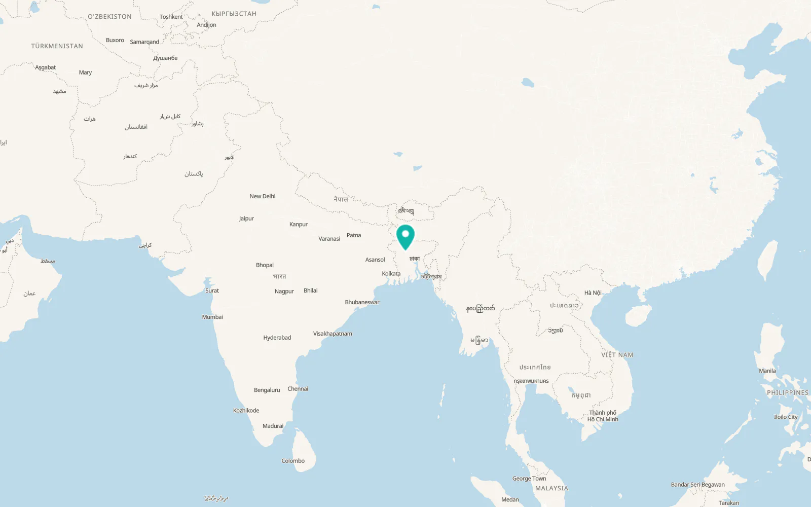 Map of Shāhzādpur