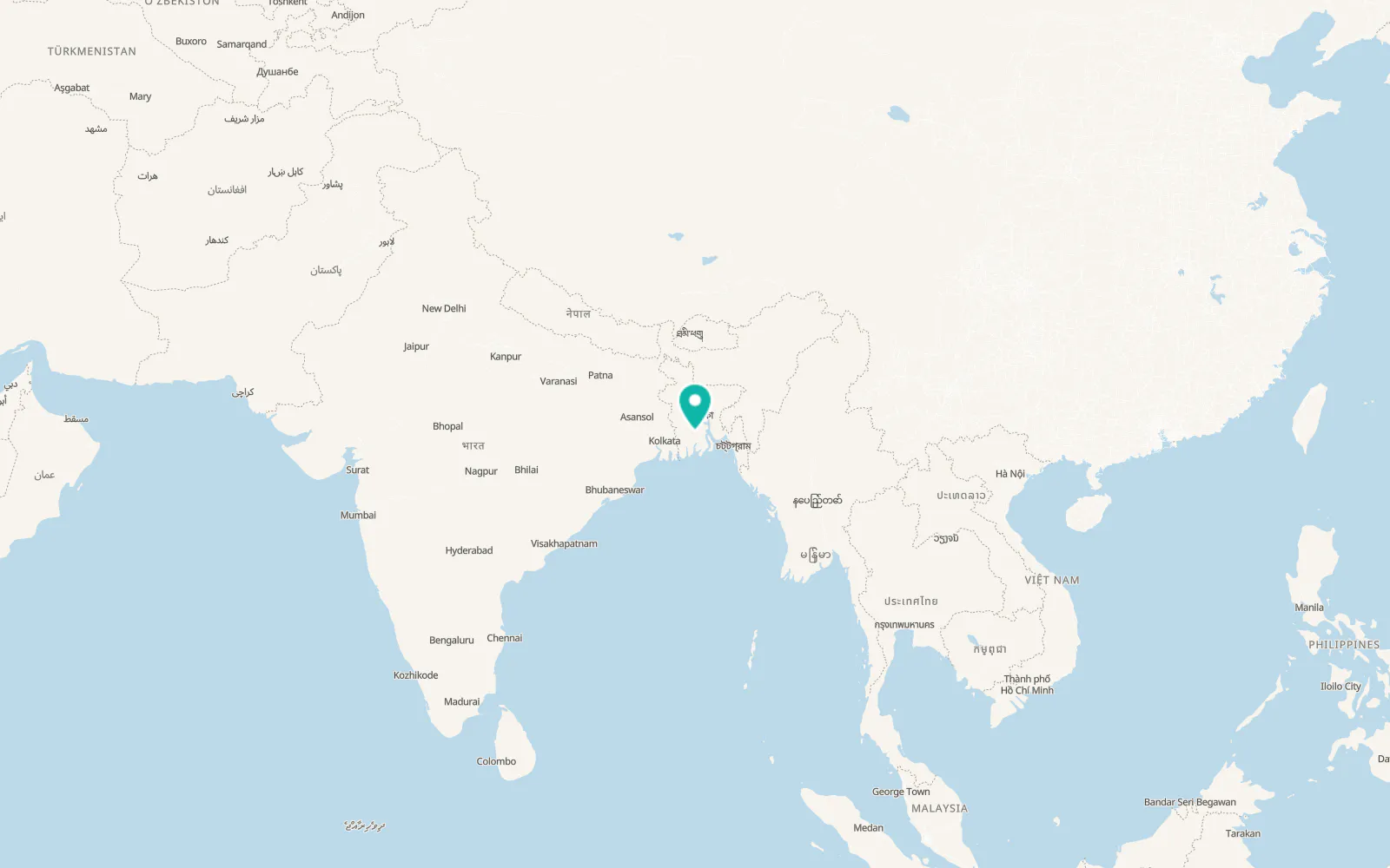 Map of Tungipara