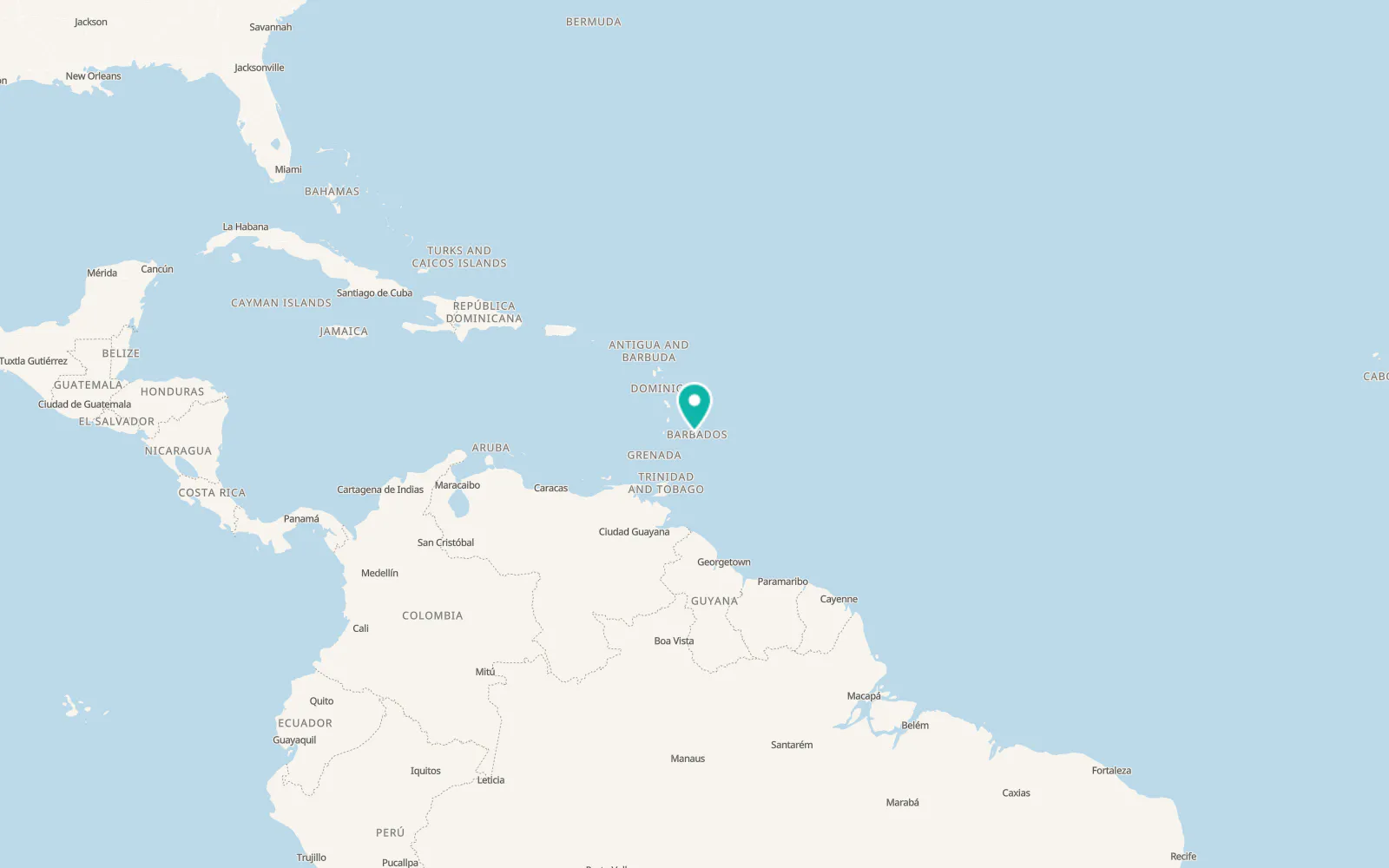 Map of Holetown