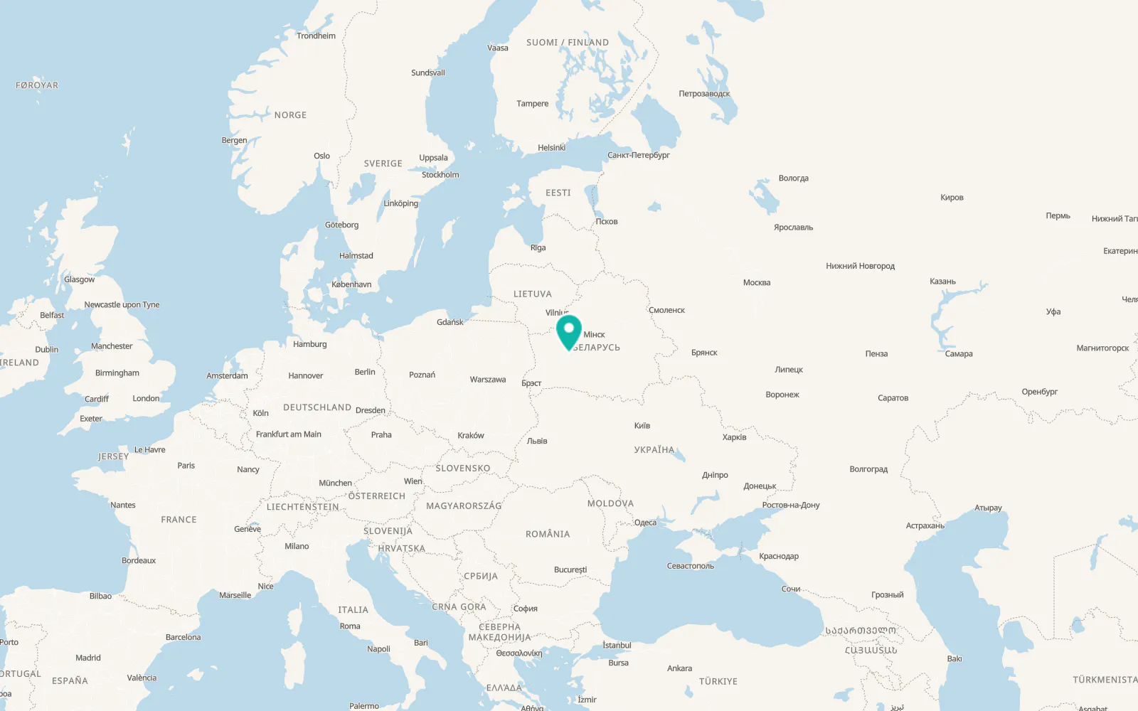 Map of Baranovichi