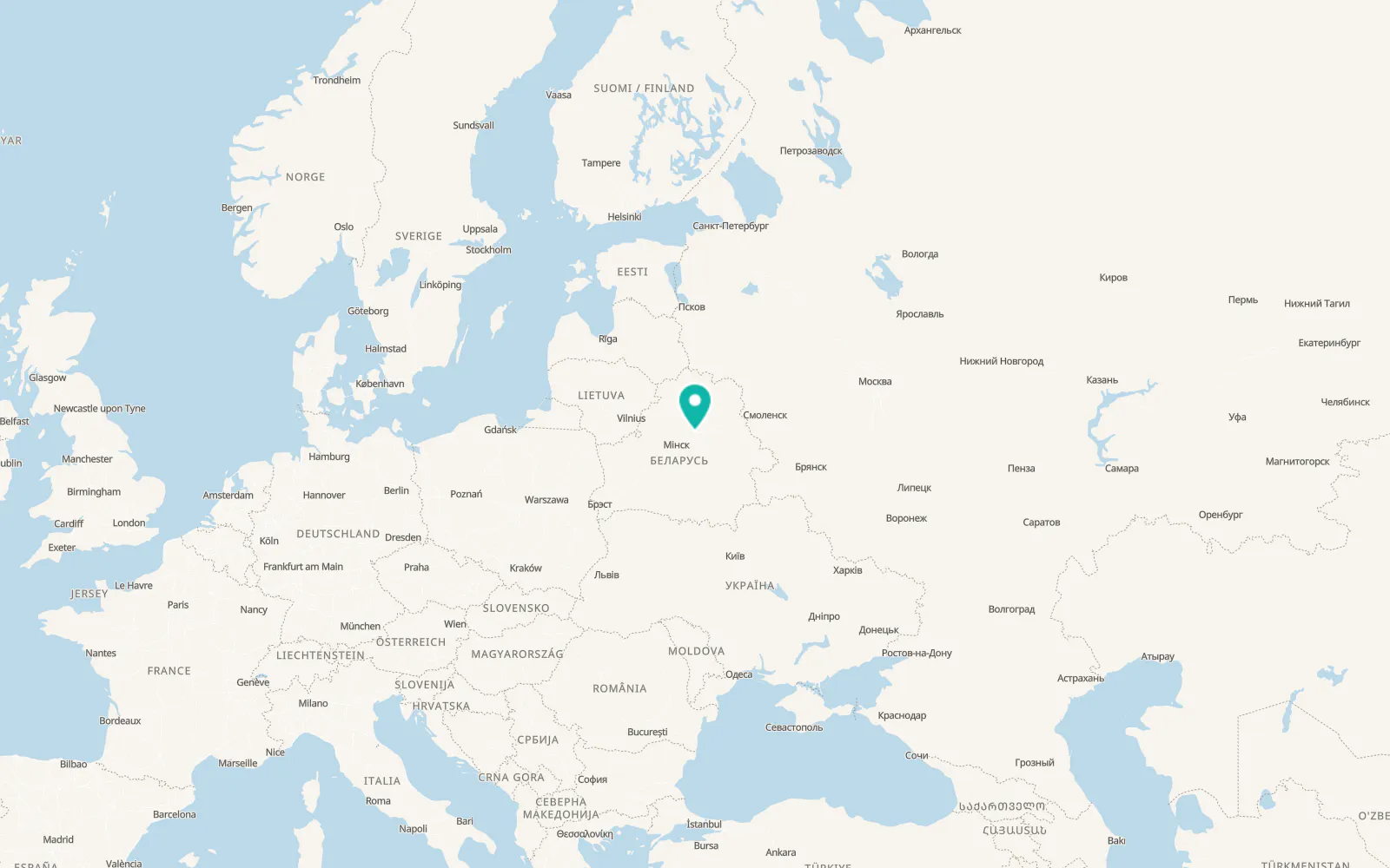 Map of Barysaw