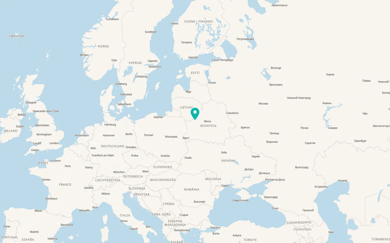 Map of Lida