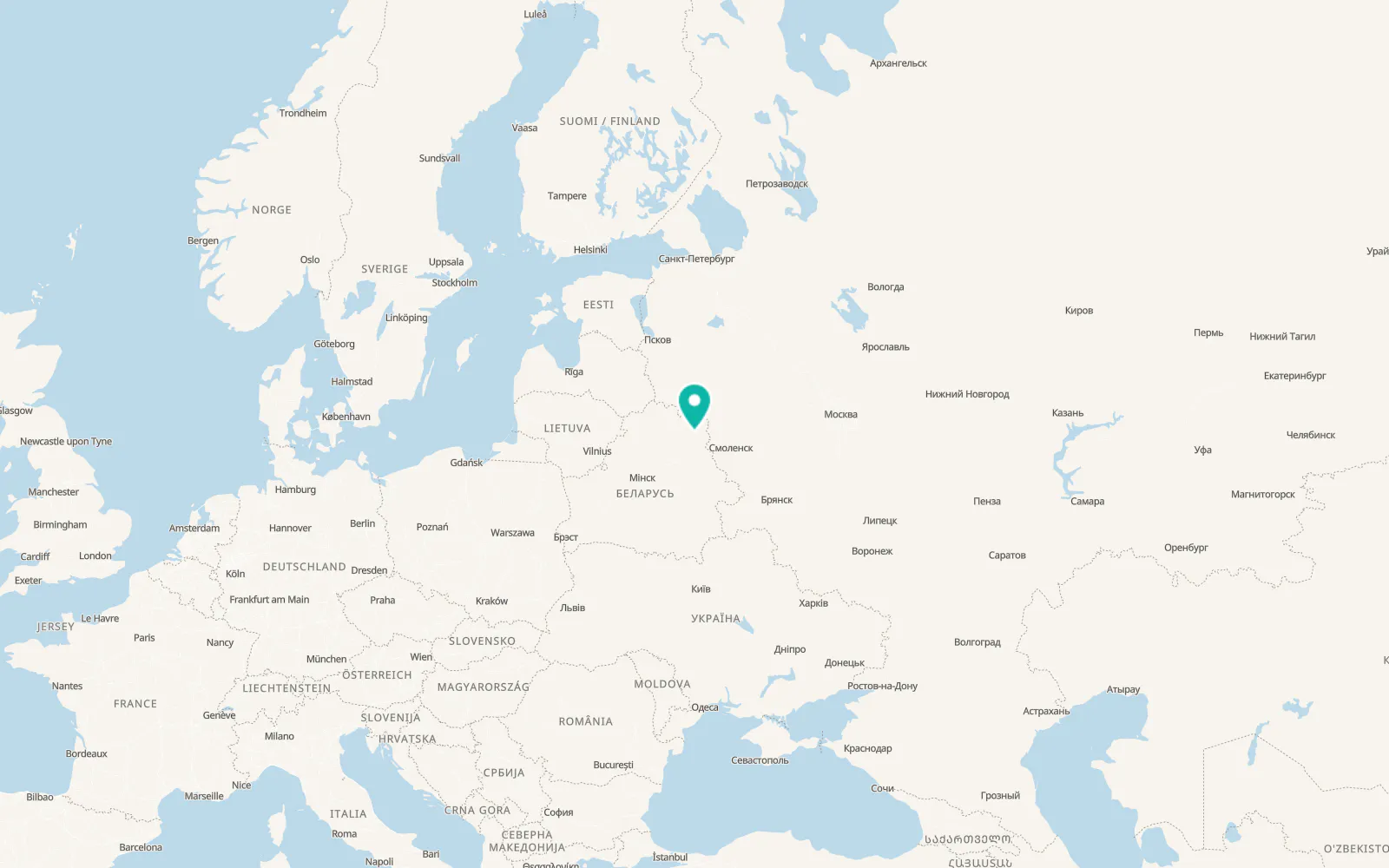 Map of Vitebsk