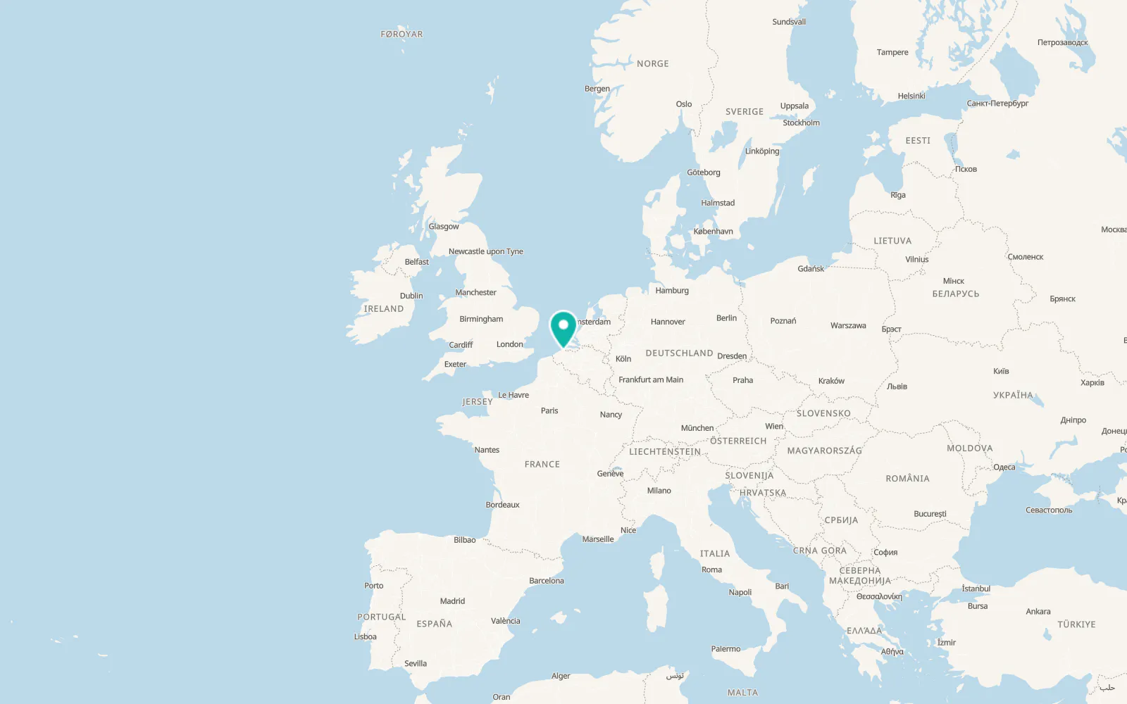 Map of Brugge