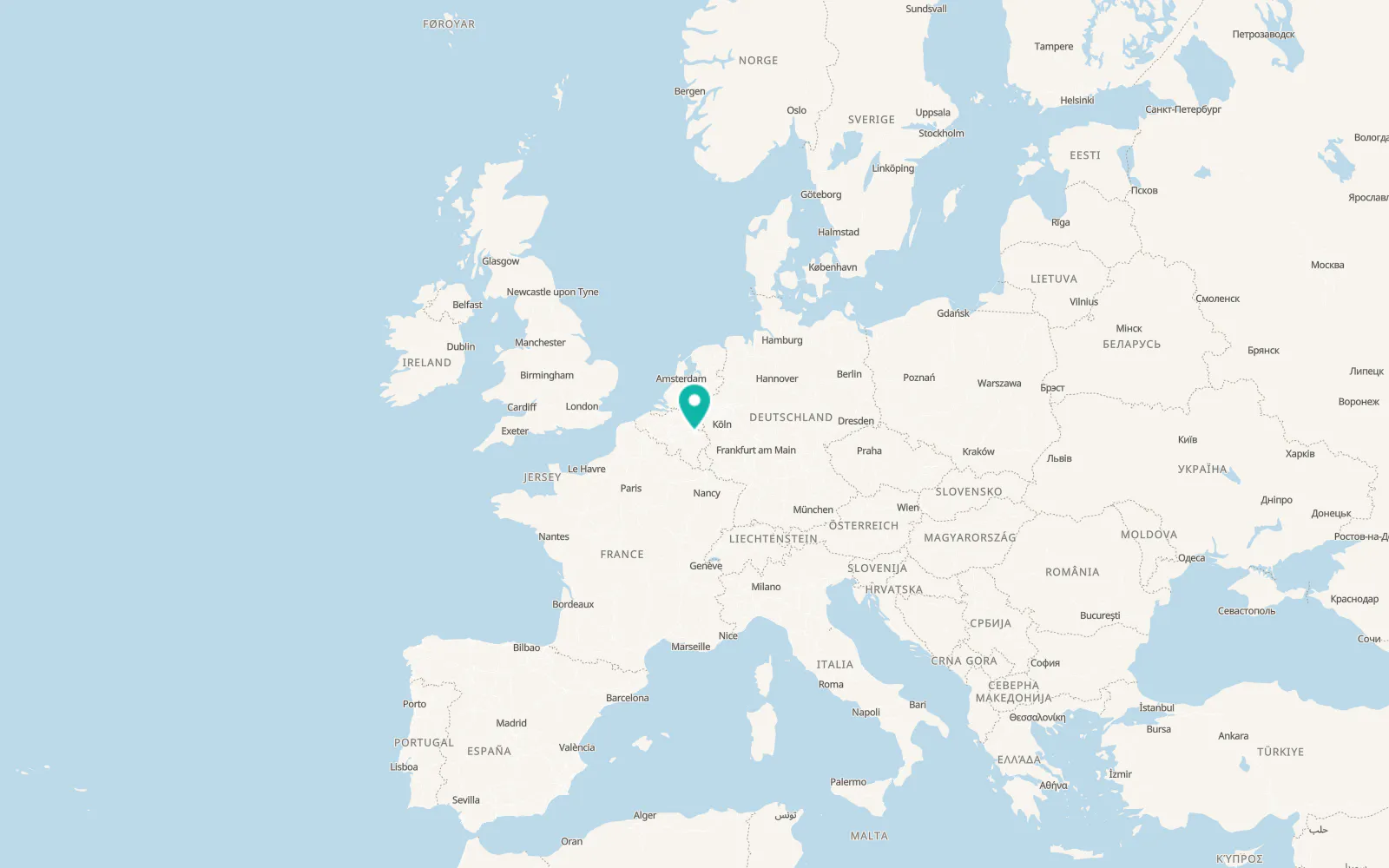 Map of Liège