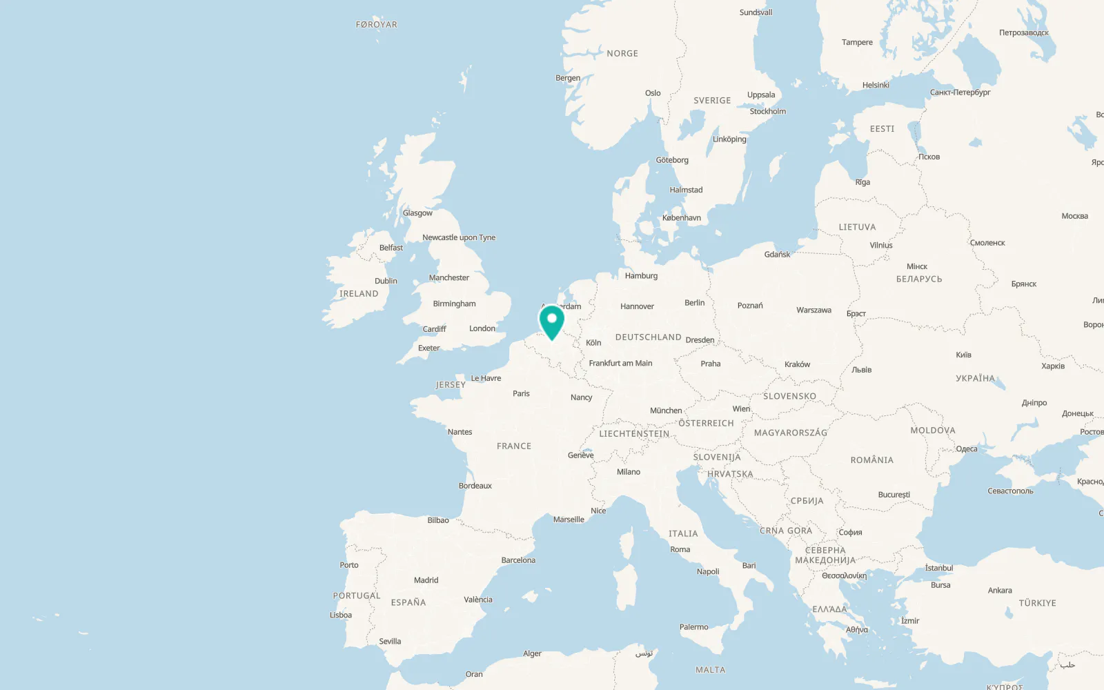 Map of Molenbeek-Saint-Jean