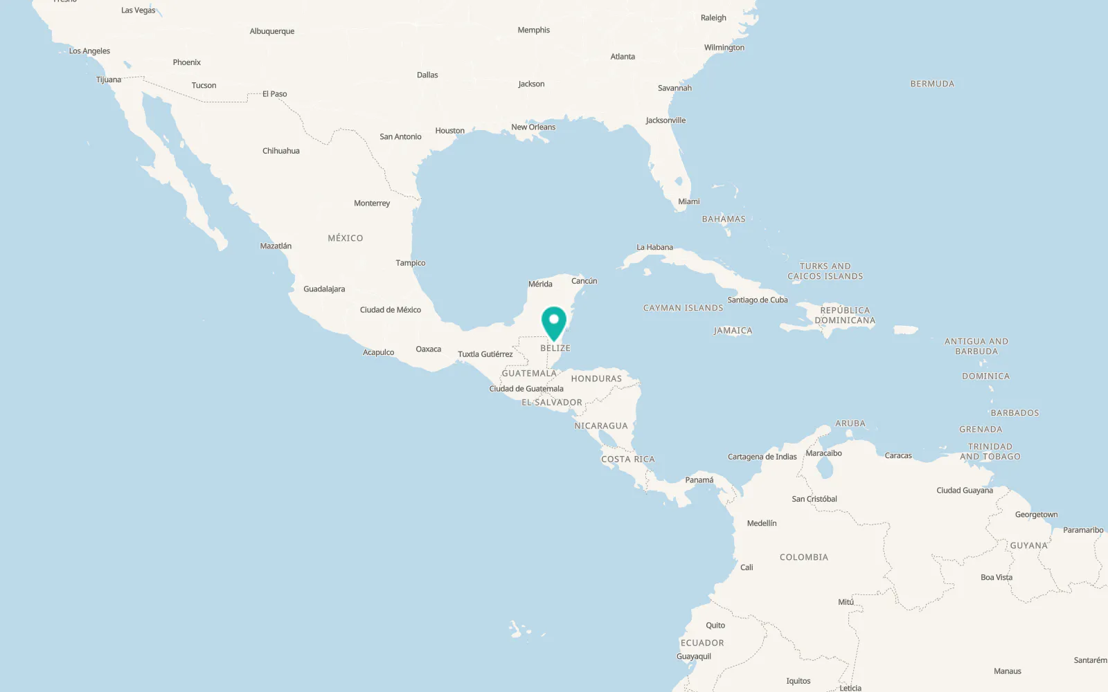 Map of Belmopan