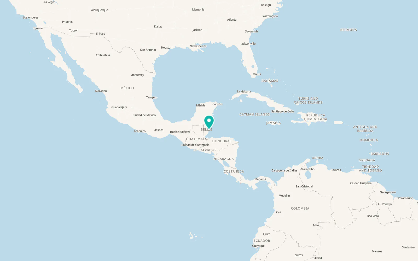 Map of Dangriga