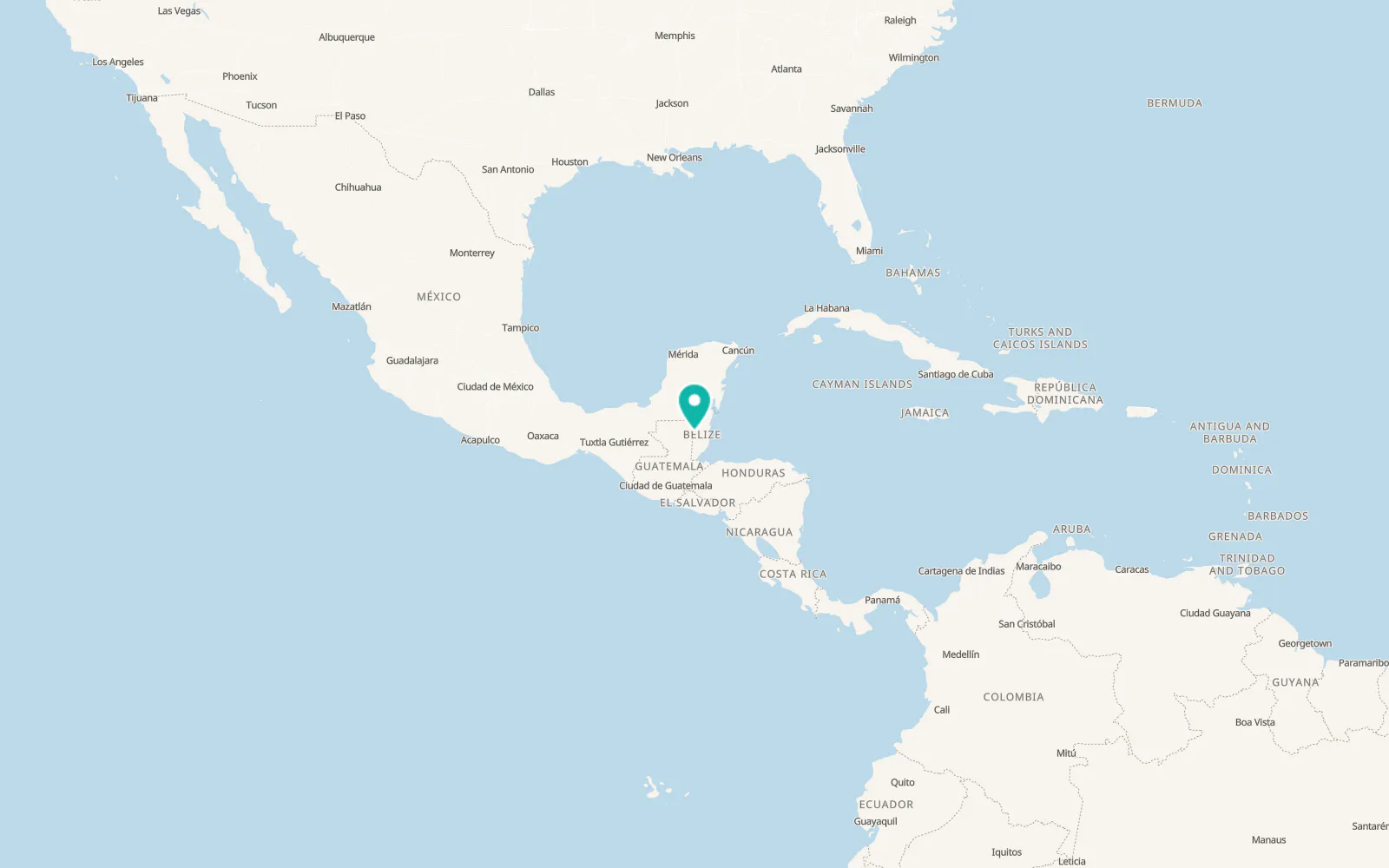 Map of Santa Elena