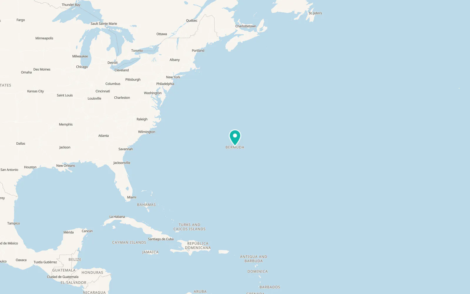 Map of Hamilton Parish