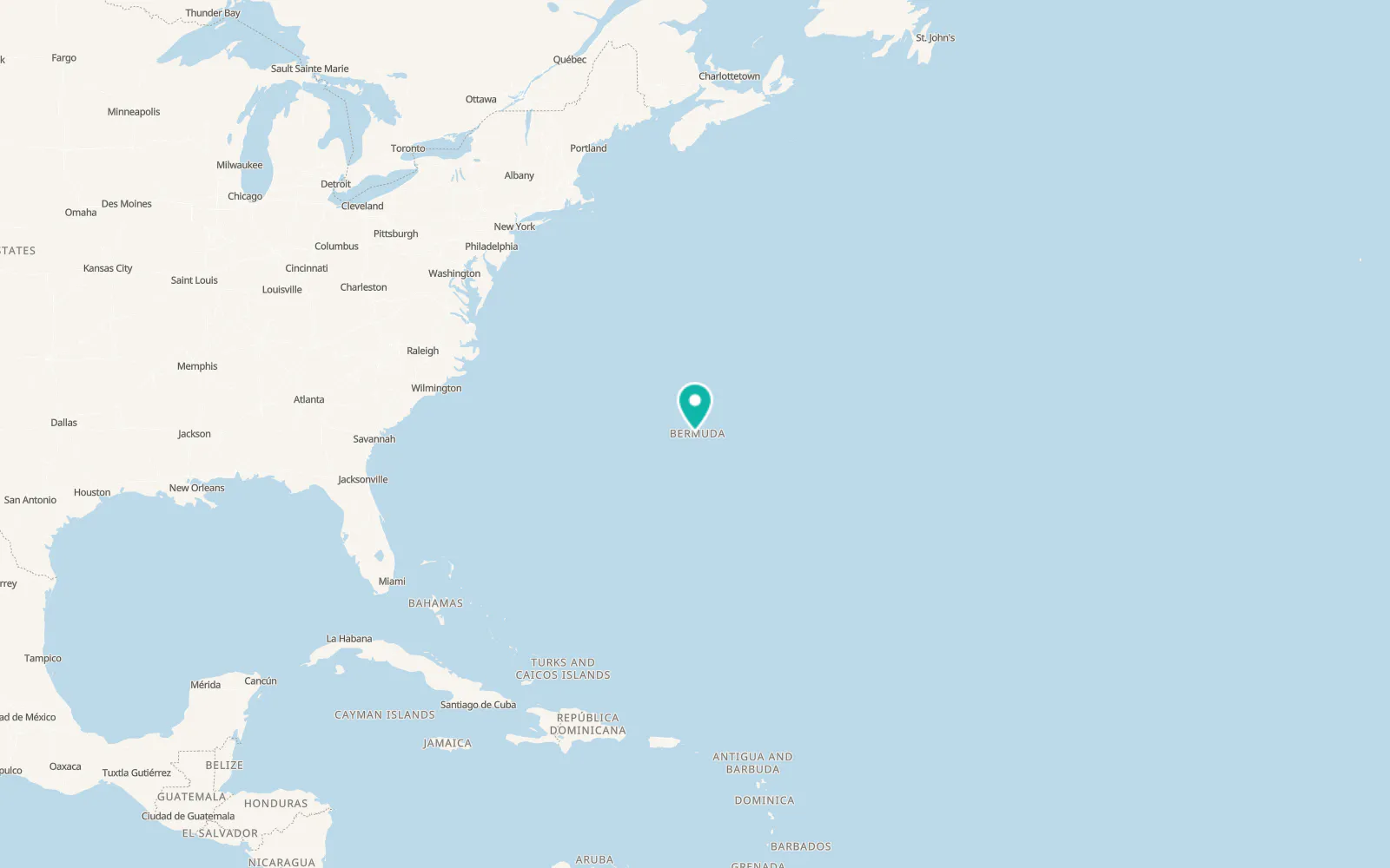 Map of Sandys Parish
