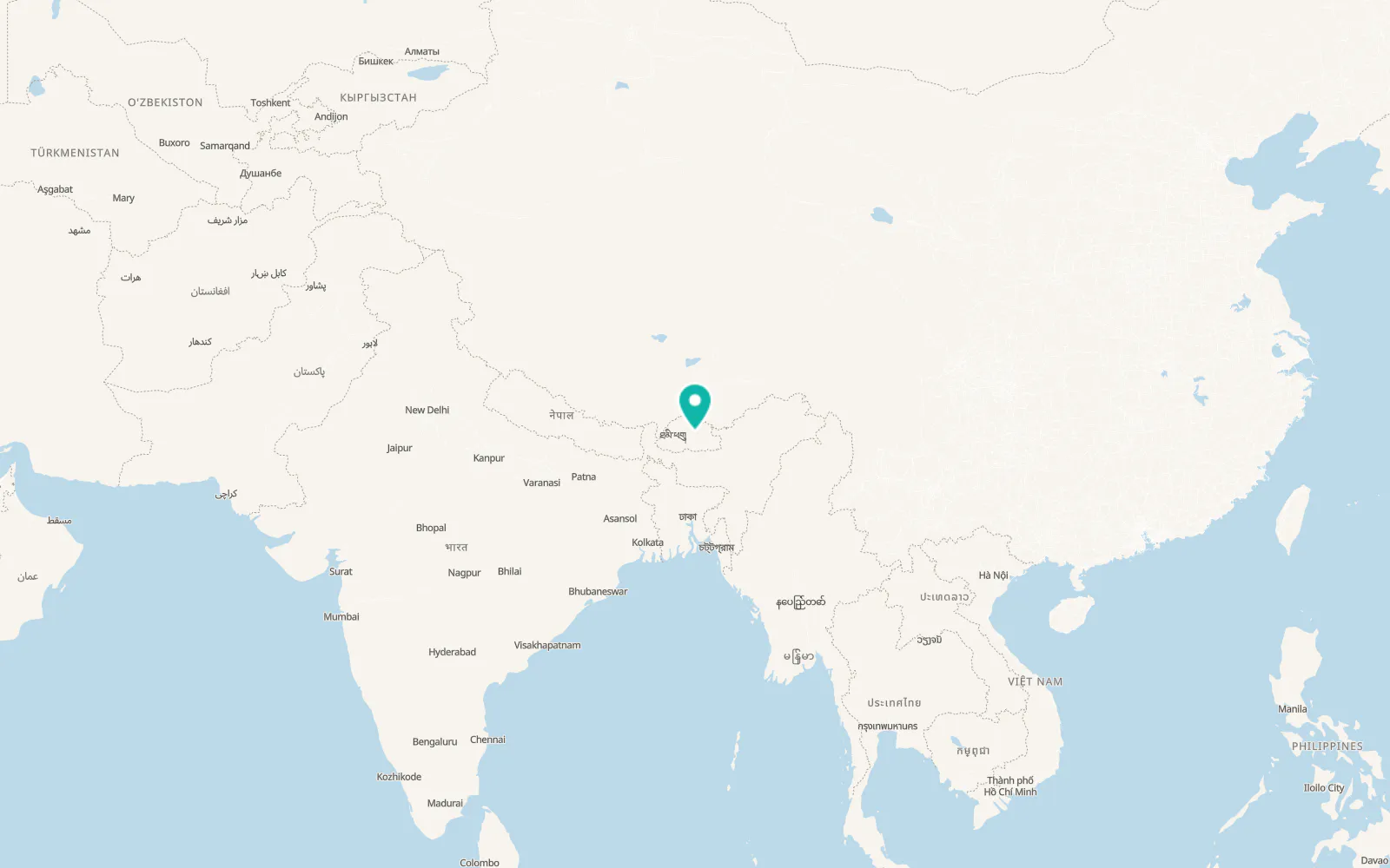 Map of Jakar