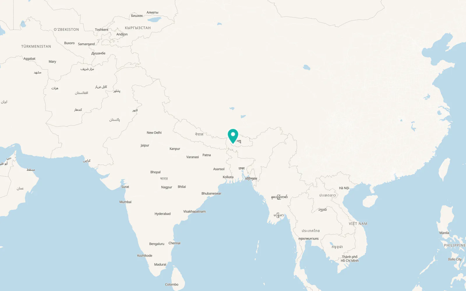Map of Samtse