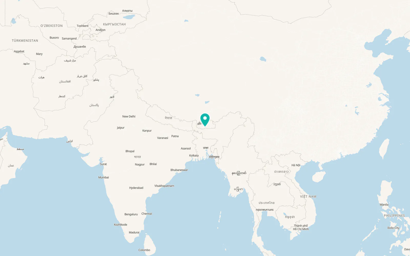 Map of Sarpang