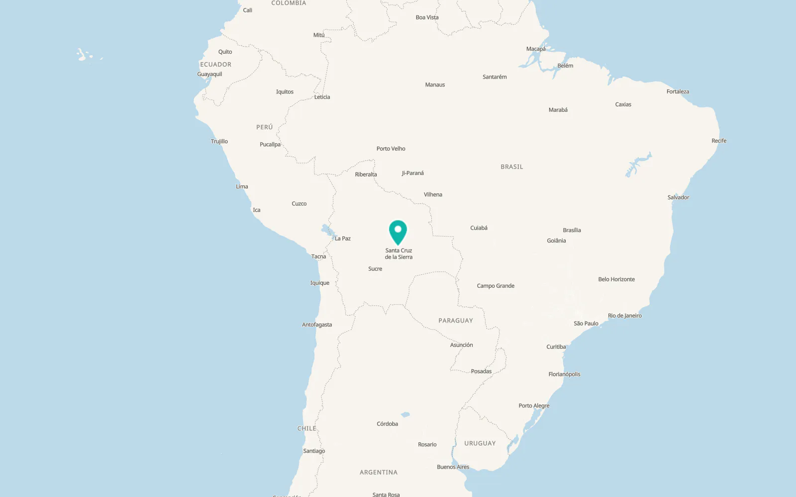 Map of Montero