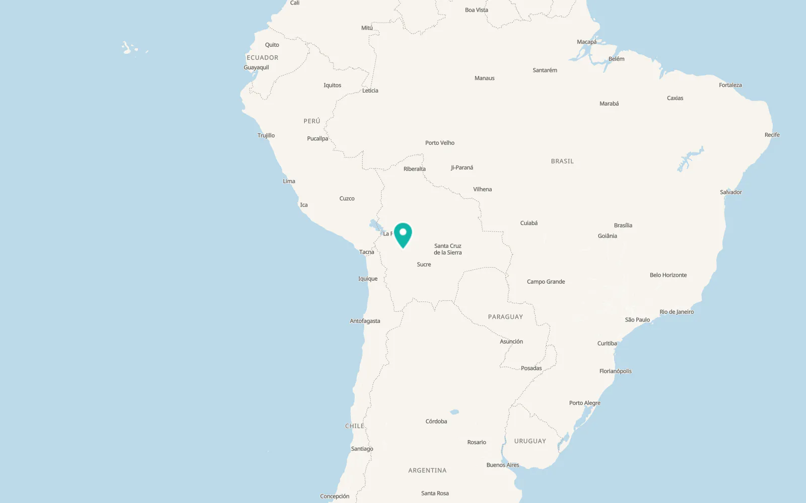 Map of Oruro