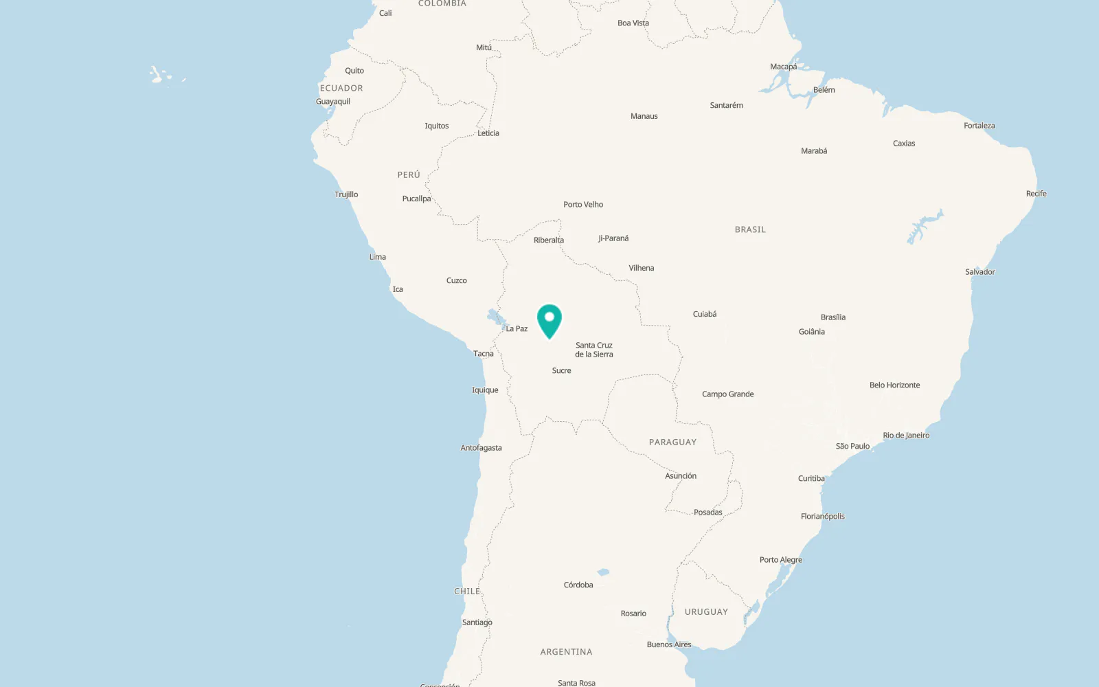 Map of Sacaba