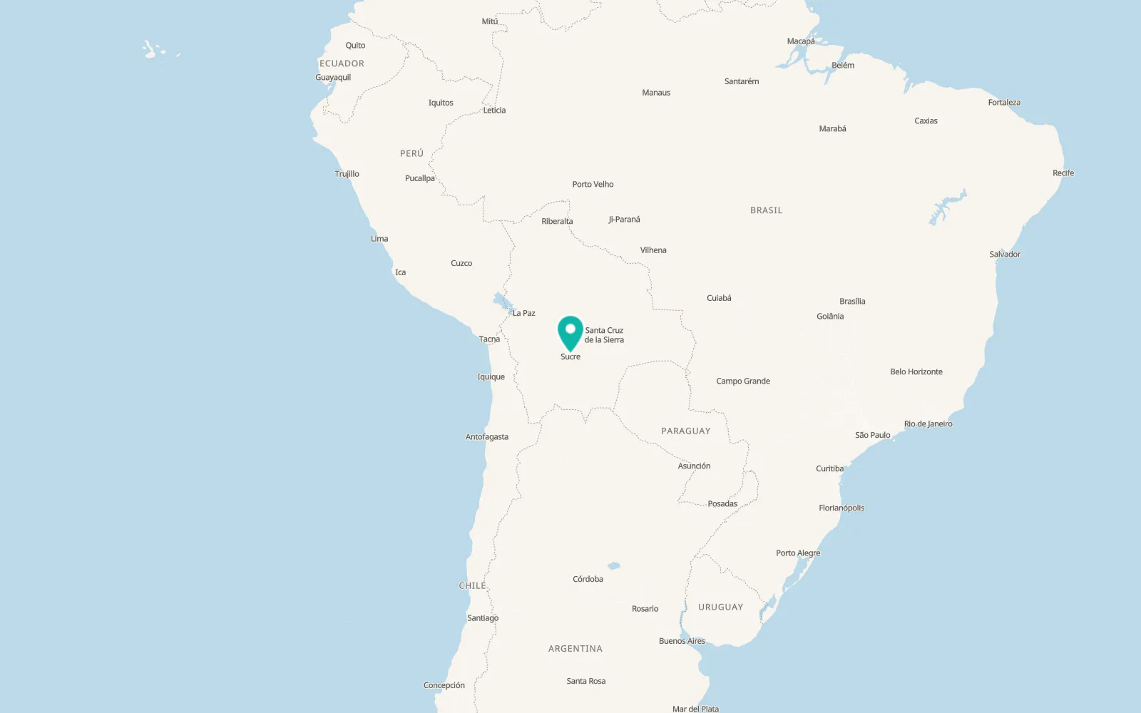 Map of Sucre