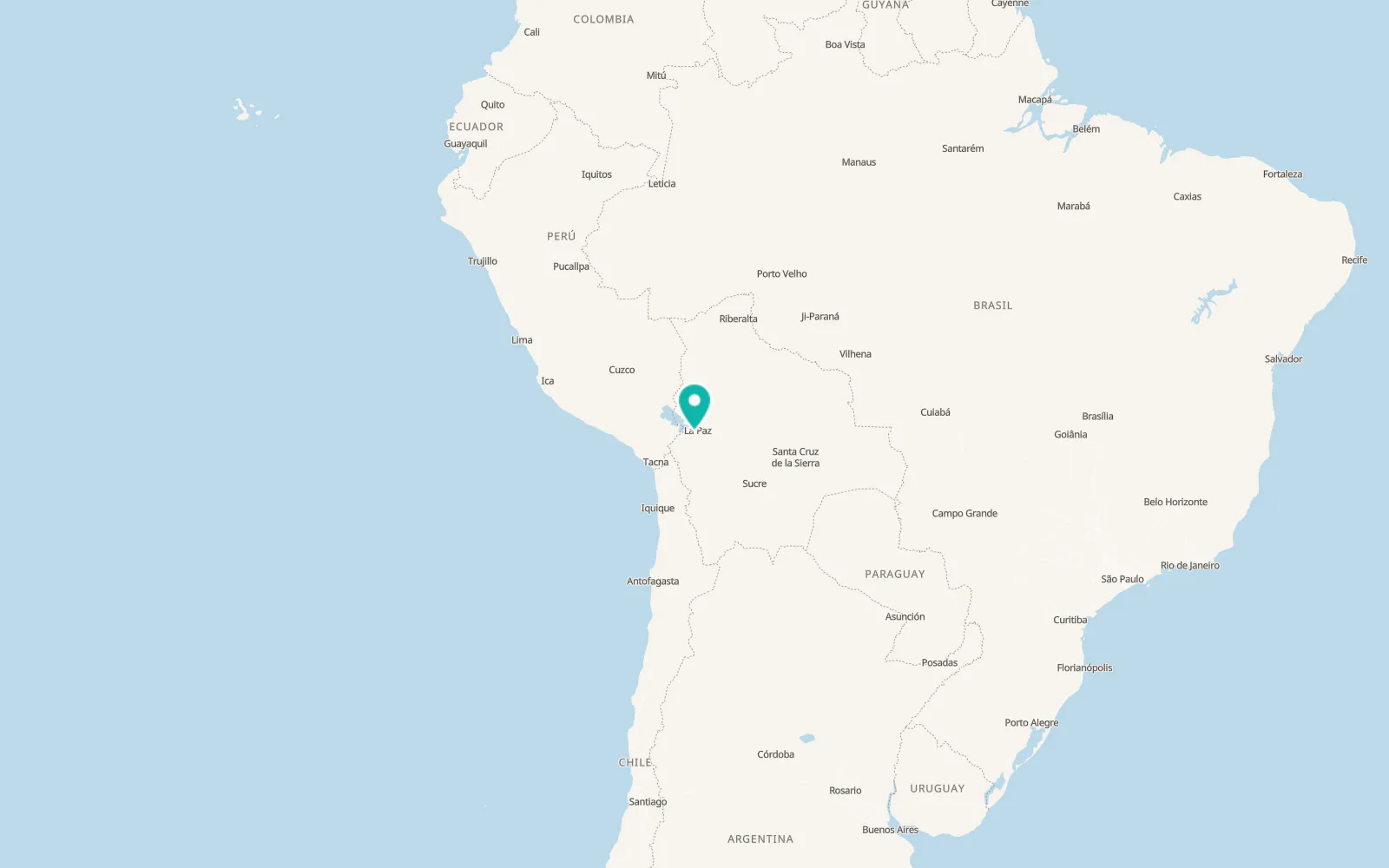 Map of Viacha
