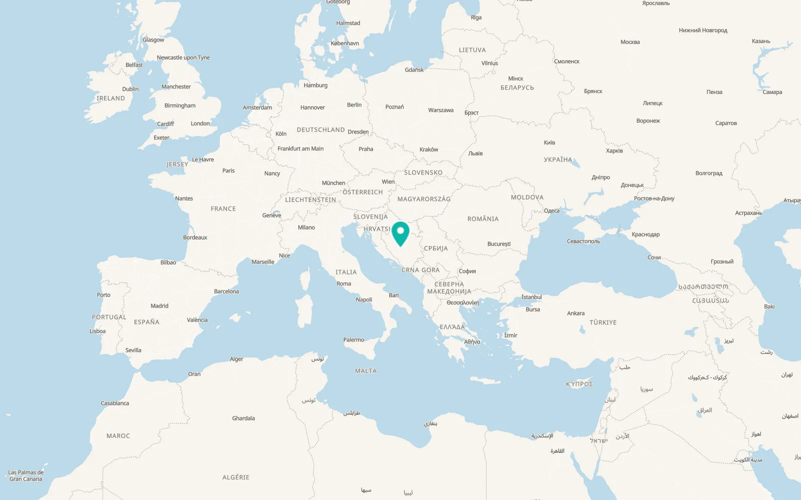 Map of Bugojno