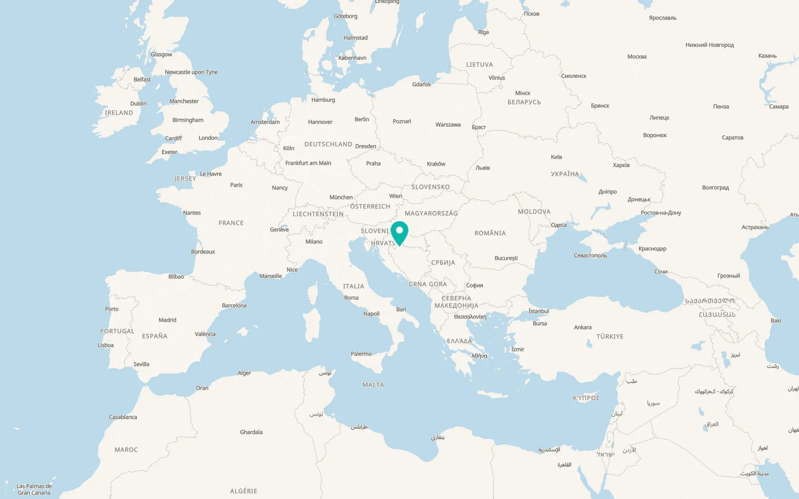 Map of Prijedor