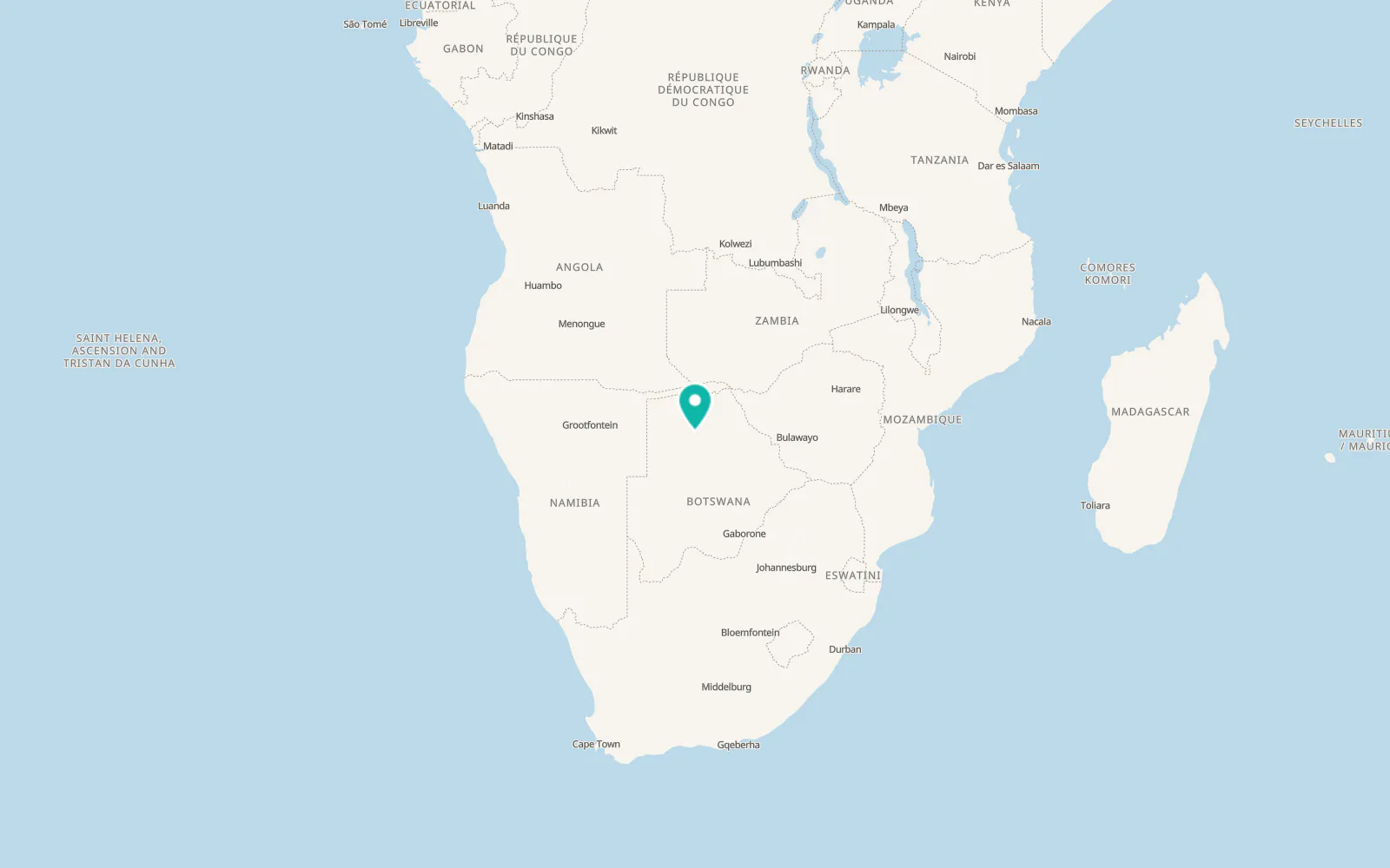 Map of Maun
