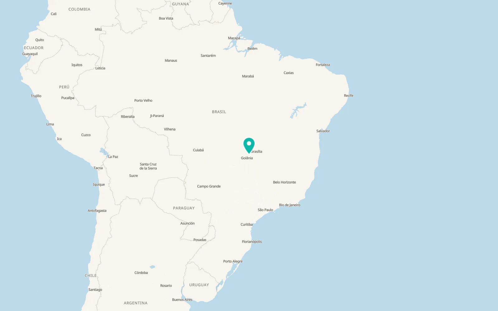 Map of Anápolis
